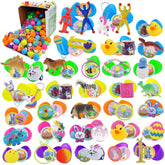 120 Prefilled Easter Eggs with Toys and Stickers (2.25 Inches)