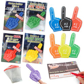 28 Foam Fingers with Valentine's Cards for Classroom Exchange