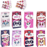 48 Valentine's Day Treat Paper Bags with Assorted Characters