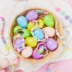 12 Pack Prefilled Easter Eggs with Jewelry Toys for Kids Party Favors & Classroom Prizes