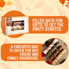 12-Pack Thanksgiving Party Favors: No Snap, No Popping, with Random Gifts