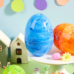 12 Jumbo Fillable Plastic Easter Eggs for Egg Hunts and Basket Stuffers