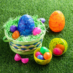12 Jumbo Fillable Plastic Easter Eggs for Egg Hunts and Basket Stuffers