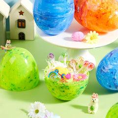 12 Jumbo Fillable Plastic Easter Eggs for Egg Hunts and Basket Stuffers