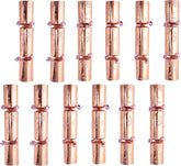 12-Piece Rose Gold Pattern Christmas Cracker Set