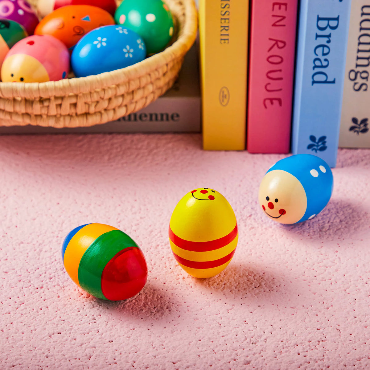 12 Wooden Egg Shakers Maracas for Party & Classroom