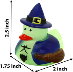 12 Glow-in-the-Dark Halloween Duckies for Fun Bath Time