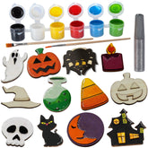 12 Pcs Halloween Wooden Magnets