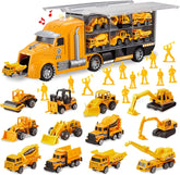 25-in-1 Die-Cast Construction Truck Toy Set