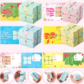 28-Pack Infinity Cube with Valentine's Day Cards for Classroom Exchange