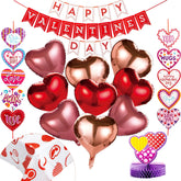 14-Piece Valentine's Day Party Decoration Set with Balloon