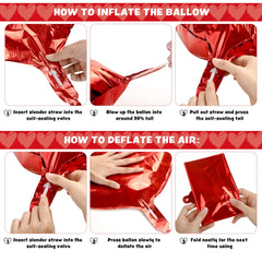 14-Piece Valentine's Day Party Decoration Set with Balloon
