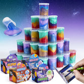 28 Cosmic Realm Valentine Slime Boxes with Kids' Cards
