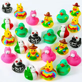 24 Mexican Fiesta Rubber Ducks for Party Favors & Decorations