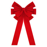 Extra Large Red Velvet Christmas Bow (35" x 18")