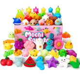 25-Pack Mini Squishy Mochi Toys, Party Favors for Kids