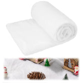 Christmas Snow Blanket Roll (3x8 ft, 1 Piece) for Holiday Decor