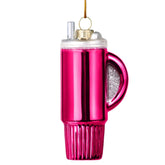 Christmas Red Glass Small Water Cup Ornament