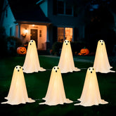 6-Pack Halloween Ghost Pathway Lights for Outdoor Decor