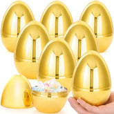6 Jumbo Gold Easter Eggs