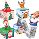 4-Pack Christmas Cash Gift Pull Boxes