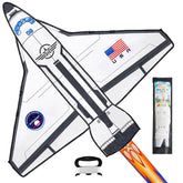 Spaceship Kite: Easy to Fly for Kids & Adults with 262.5 ft String