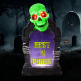 3D Plastic Tombstone for Outdoor Halloween Graveyard Decorations