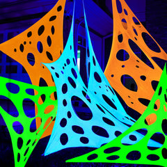 1000 sq ft Halloween Spider Web Decoration for Outdoor Use