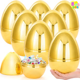 6 Gold Jumbo Easter Eggs (10 inches)
