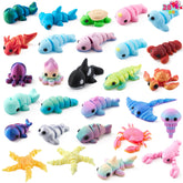 28 Valentine's Day Cards with 3D Ocean Animal Designs for Kids
