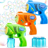 3 Bubble Gun Blasters (Blue, Green, Orange)
