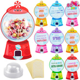60 Valentine's Day Candy Dispenser Cards with Craft Treat Holders