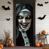 Spooky Ghost Door Cover for Halloween Indoor Decor