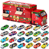 24 Days of Christmas Advent Calendar with Pull-Back Vehicles