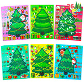 36 Christmas Tree Stickers - DIY Xmas Stocking Stuffers