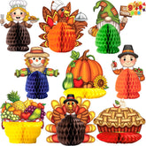 9-Piece Thanksgiving Honeycomb Decorations Set