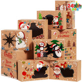 24-Pack Christmas Cookie Boxes for Gift Giving