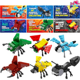 24 Pack Valentine's Day Cards with Animal Building Blocks for Gifts and Party Favors