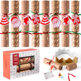 8-Piece Kraft Christmas Cracker Set