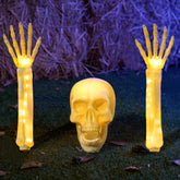 3-Piece Halloween Skeleton Decoration Set for Outdoor Use