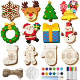 36-Pack Christmas Wooden Hanging Ornaments Craft Kit