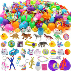 120 Prefilled Easter Eggs with Toys and Stickers (2.25 Inches)