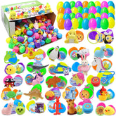 200 Cute Prefilled Easter Eggs with Toys and Stickers for Easter Egg Hunt