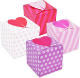 24-Pack Valentine's Heart-Shaped Treat Boxes for Kids