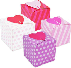 24-Pack Valentine's Heart-Shaped Treat Boxes for Kids