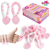 24-Pack Valentine's Day Candy Bracelets - Party Favors, Holiday Rewards