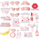 24-Piece Bachelorette Photo Booth Props Set