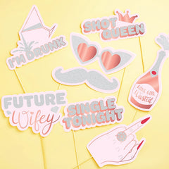 24-Piece Bachelorette Photo Booth Props Set