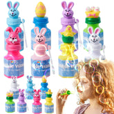 24-Pack Easter Bubble Wands - 8 Designs Featuring Animal and Easter Egg Characters