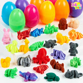 24 Prefilled Easter Eggs with 3D Printed Articulated Toys, Party Favors for Kids